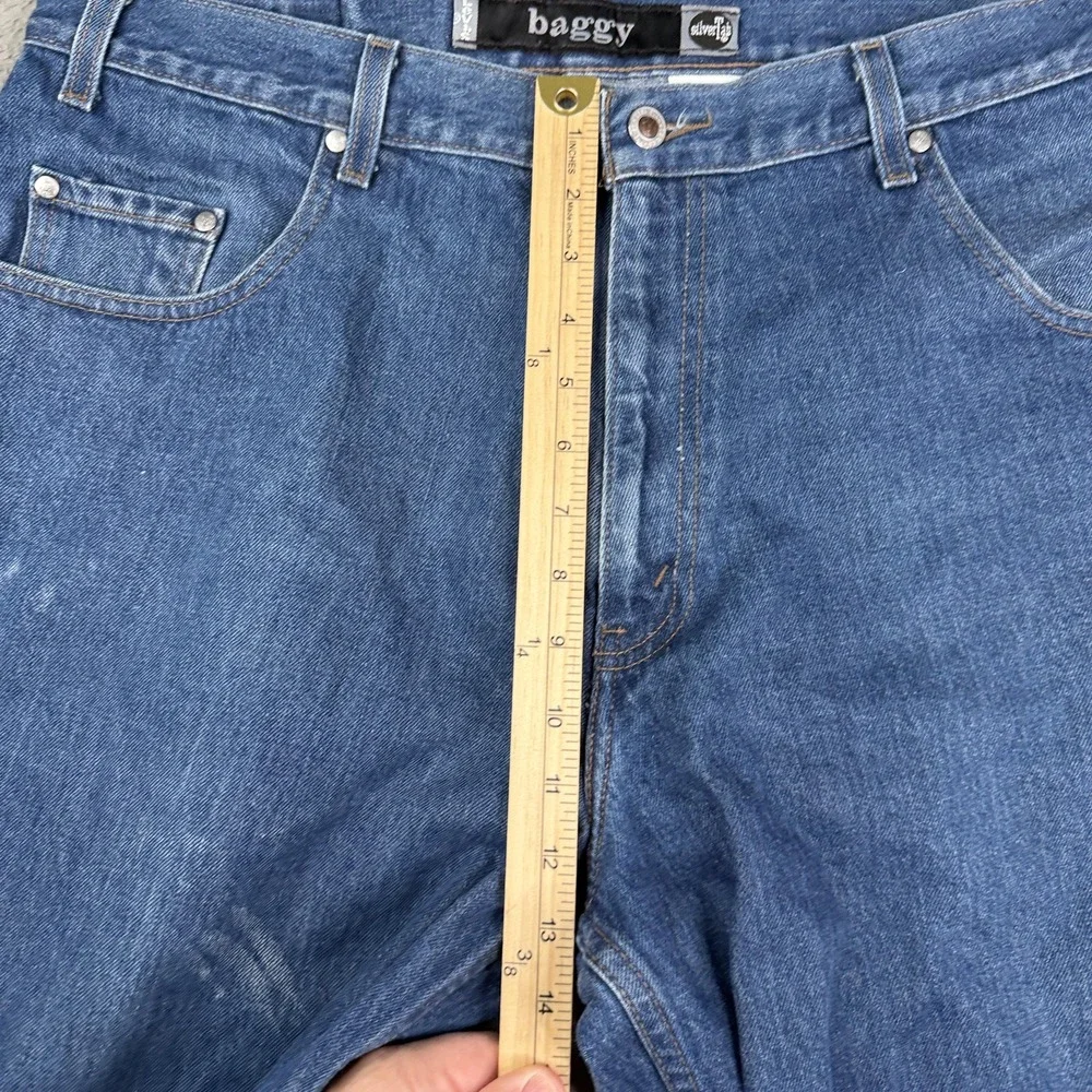 Vintage Levis Silvertab Baggy Jeans Mens 38x24 Blue‎ Denim Loose Fit Grunge 90s
